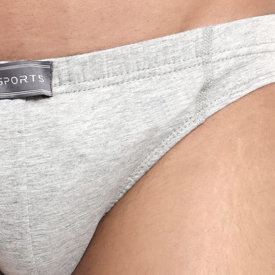 Men's Brief, Melange Light Grey, large image number null